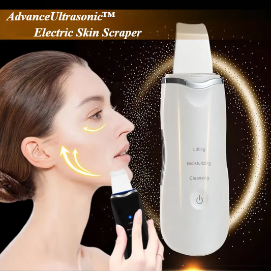 AdvanceUltrasonic™ Electric Skin Scraper for Deep Facial Cleansing, Blackhead Removal, Acne Treatment, and Pore Lifting with a Spatula-Shaped Design.